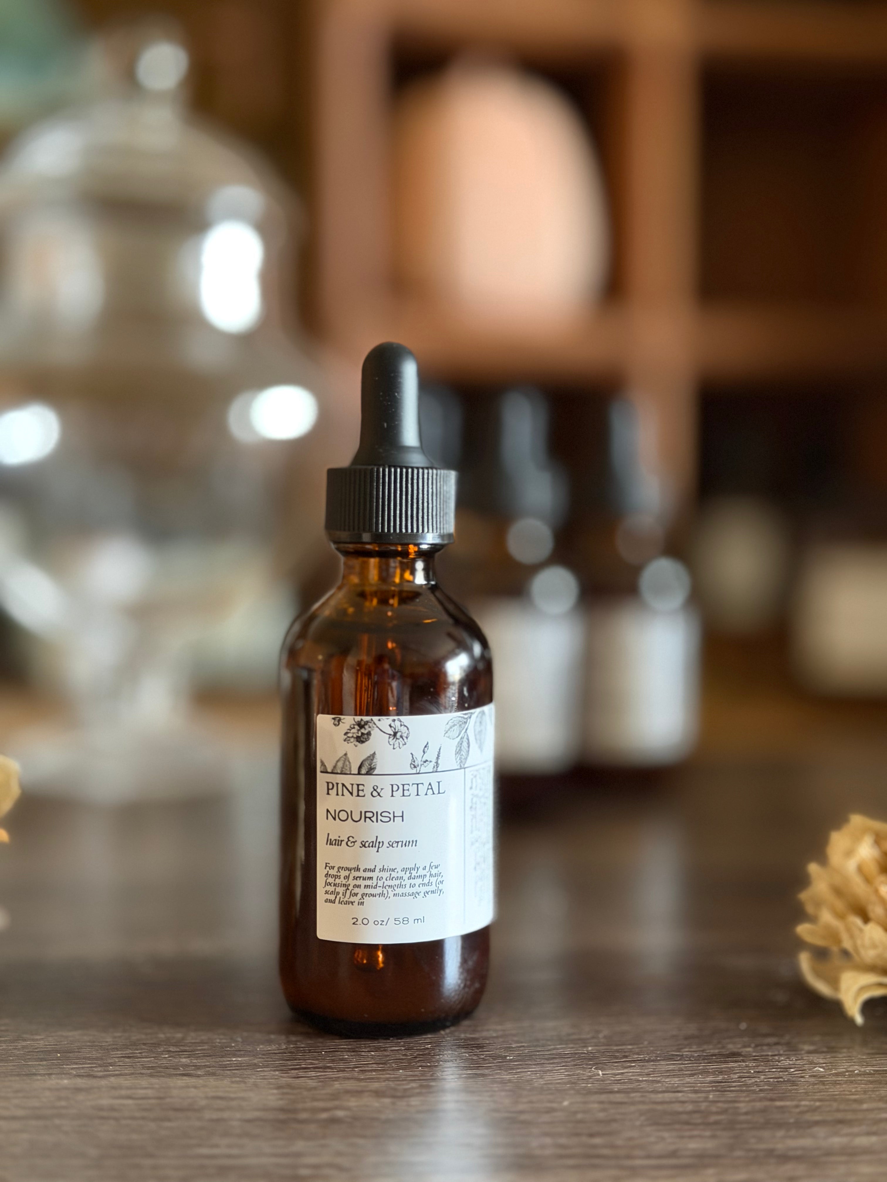 Nourish -Hair & Scalp Serum- growth, shine, and moisture